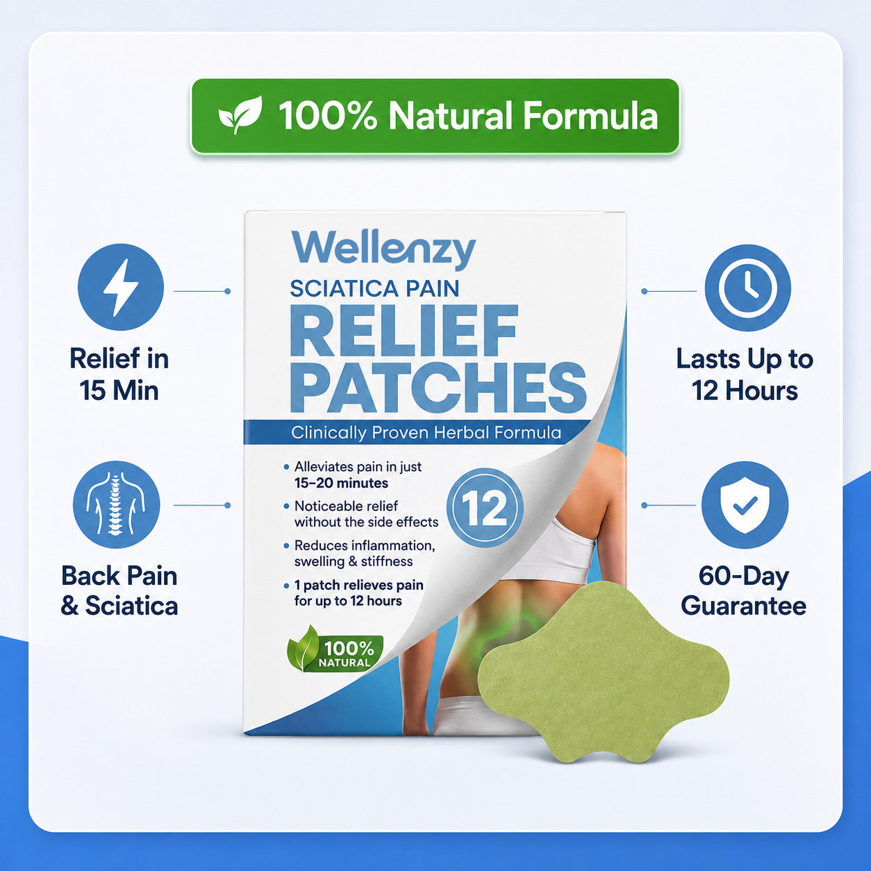 Sciatica Back Pain Relief Patches