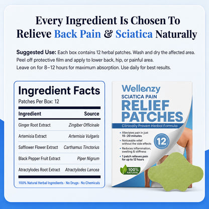 Sciatica Back Pain Relief Patches